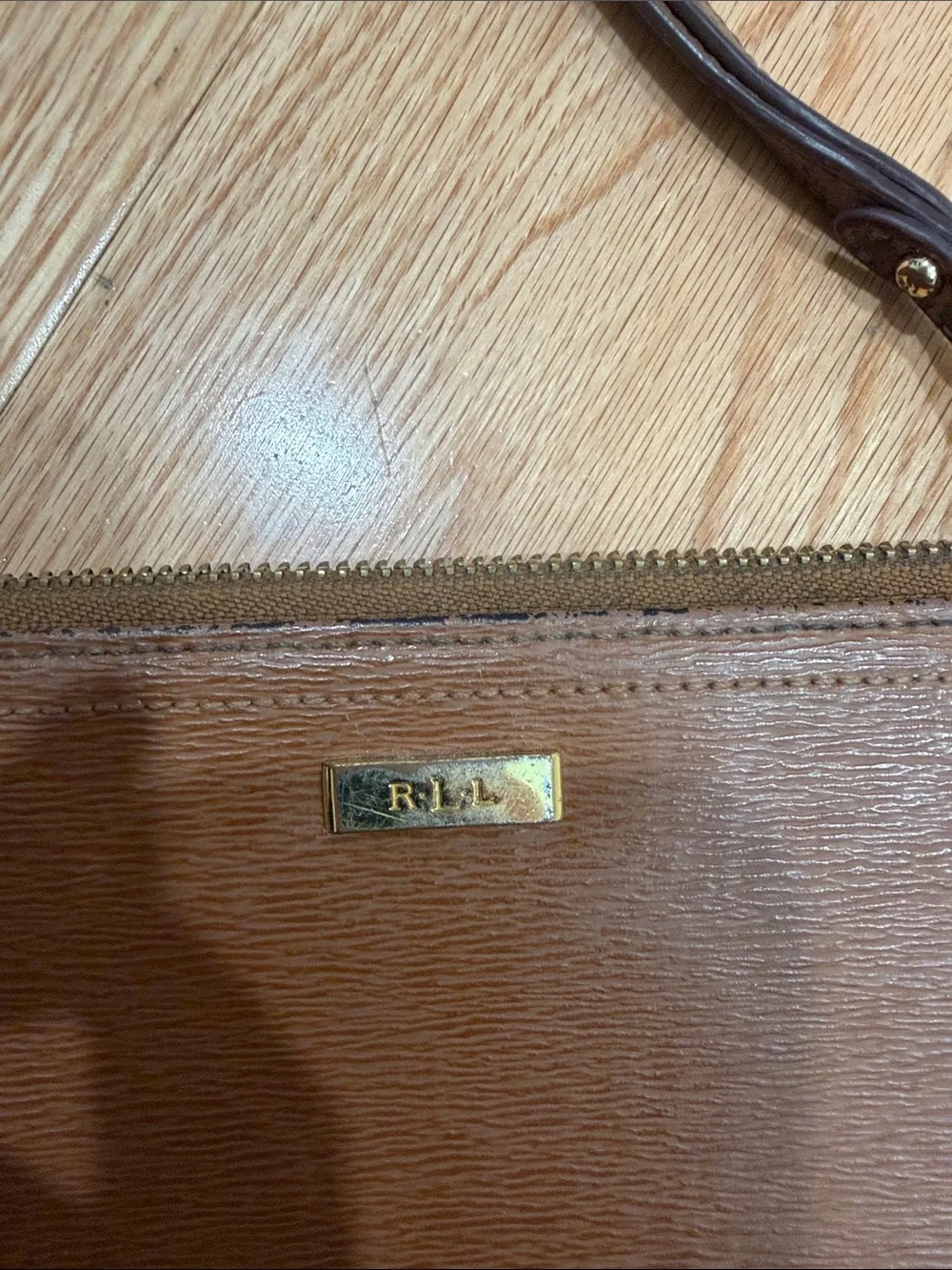 Lauren Ralph Lauren wristlet tan